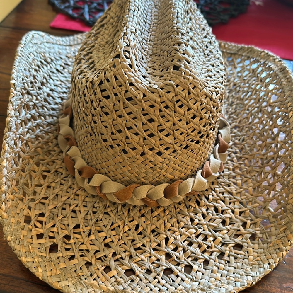 Straw cowboy hat